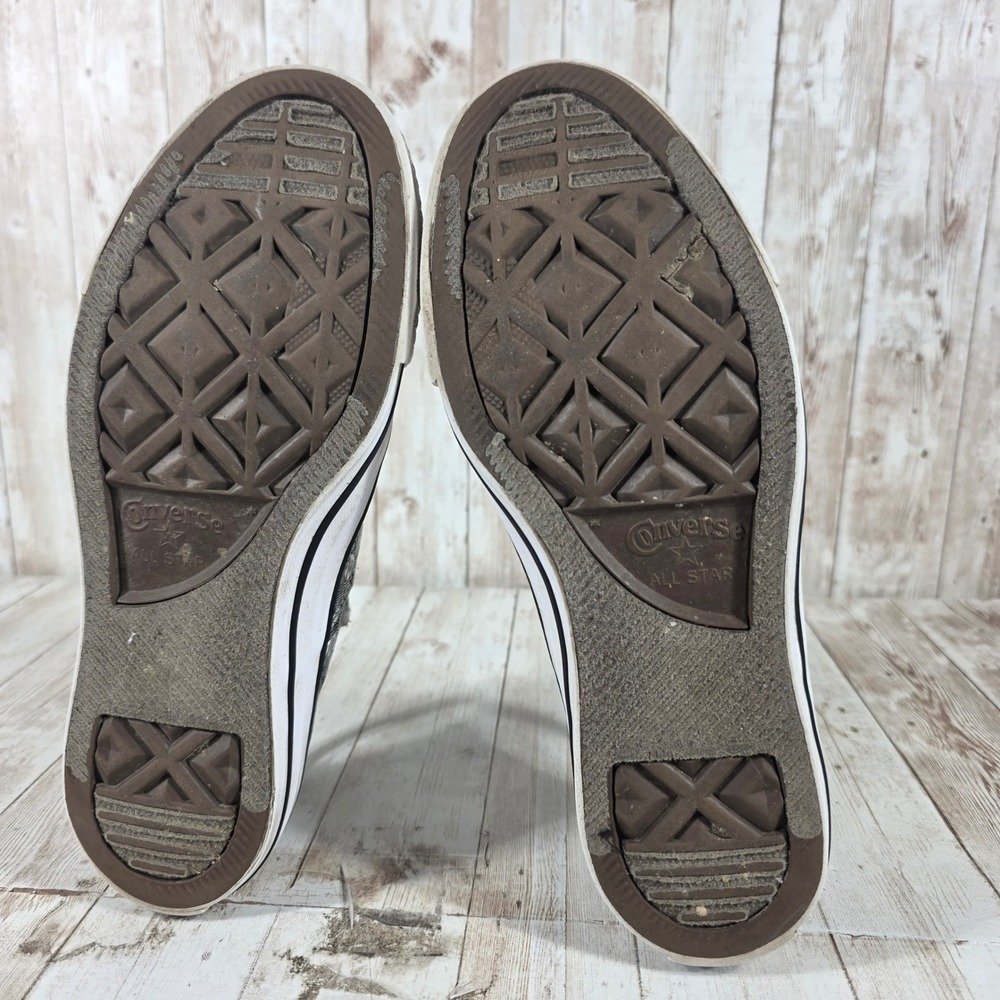 Converse Chuck Taylor All Star Low Top Grey Space Dye‎ Knit Sneakers Womens 7 - Picture 7 of 8